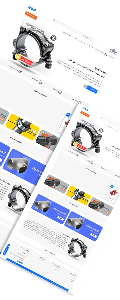 طراحی سایت بست پایپ توسط راسان وب